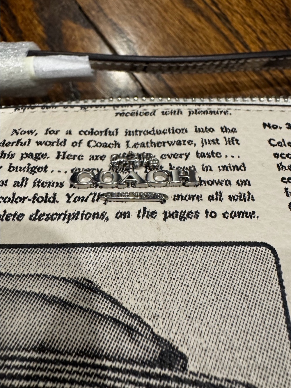 Coach Nolita 19 Newspaper Print Purse - Picture 4 of 10